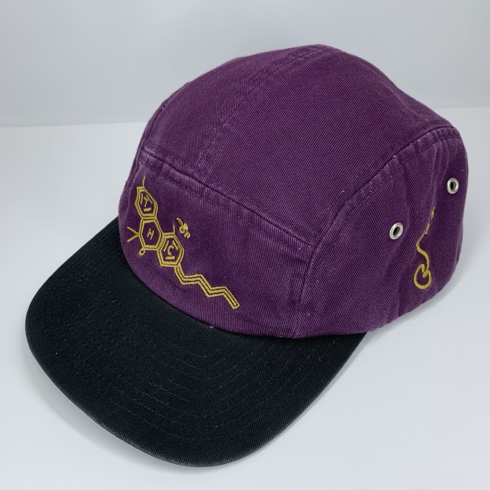 THC Bee Hat Limited Edition 710 Grassroots California Purple Gold 5 Panel Cap